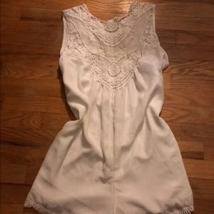 Free People white lace romper